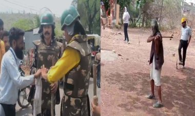 CRIME NEWS : गुना में अतिक्रमण हटाने के दौरान बुजुर्ग ने TI पर त्रिशूल से किया हमला