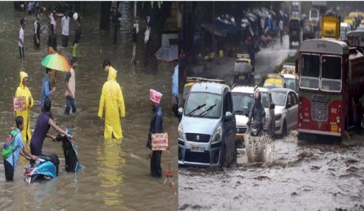 Maharashtra Rains : बारिश से मुंबई बेहाल, सड़क रेल व विमान सेवाएं प्रभावित