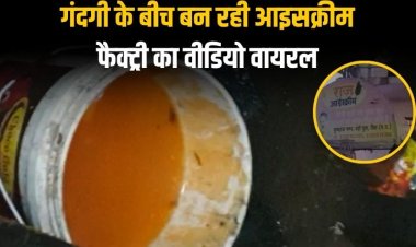 गंदगी के बीच बन रही बच्चों की फेवरेट आइसक्रीम, फैक्ट्री का वीडियो वायरल