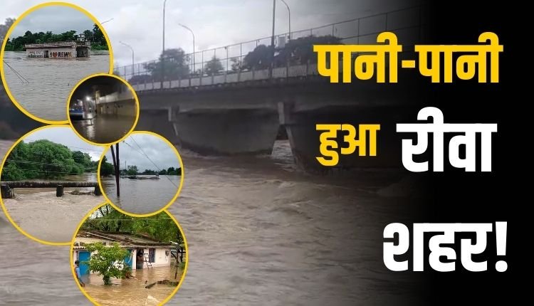 रीवा शहर बेहाल, बाढ़ जैसे हालात, नदी-नाले उफान पर, सड़कों से लेकर घरों तक पसरा जलजमाव