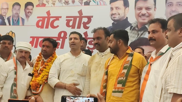 कांग्रेस सभा मे प्रदेशाध्यक्ष पटवारी के तीखे तेवर, भाजपा पर लगाए गंभीर आरोप