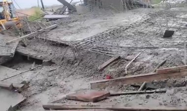 सांदीपनी स्कूल की छत गिरी, 6 लोग घायल