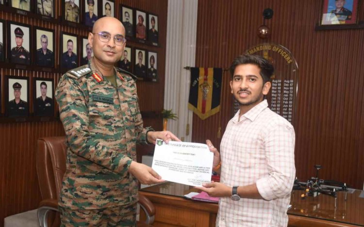 सतना के छात्र ने बनाया रडार से बचने वाला अटैक ड्रोन