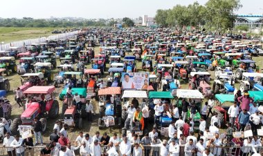 भावांतर योजना से बेहद खुश हैं MP के किसान, CM का ट्रैक्टर रैली निकालकर किया THANKYOU