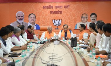 भाजपा की बैठक में चुनावी तैयारी और आत्मनिर्भर भारत अभियान पर मंथन