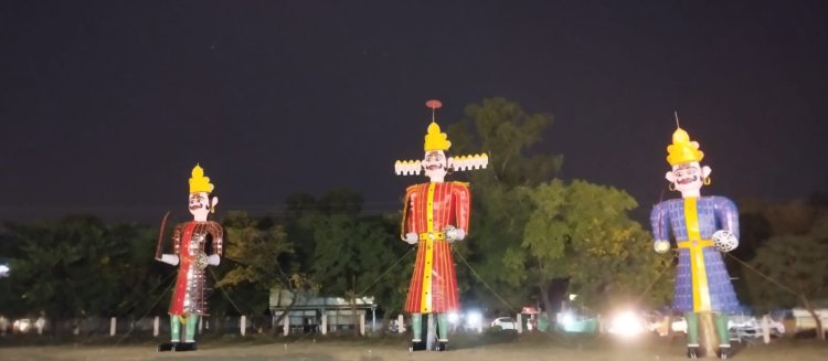 भोपाल में 105 फीट के रावण का दहन, 3 दिन तक ट्रैफिक व्यावस्था में बदलाव