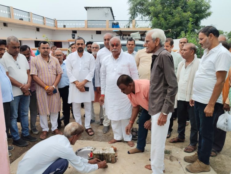 रीवा के वार्ड क्रमांक 8 में नई RCC सड़क और पुलिया निर्माण का भूमिपूजन