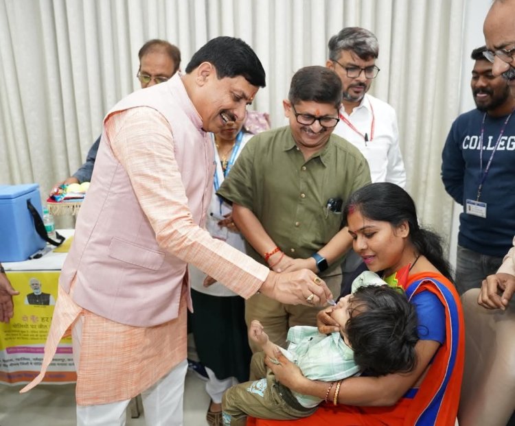 मुख्यमंत्री ने पल्स पोलियो अभियान का शुभारंभ किया