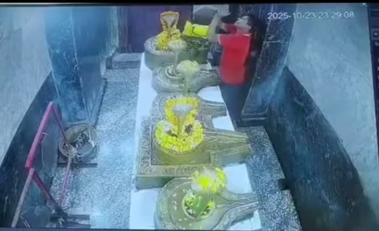 मऊगंज में भगवान भी सुरक्षित नही! शिव मंदिर देवतालाब में चोरी, CCTV फुटेज आया सामने