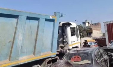 जयपुर में शराबी डंपर ड्राइवर ने 17 गाड़ियों को कुचला 13 की मौत
