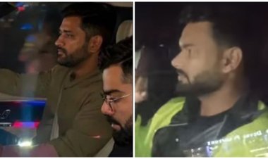 धोनी के घर पहुंचे कोहली और ऋषभ पंत, वीडियो देख गदगद हुए फैंस