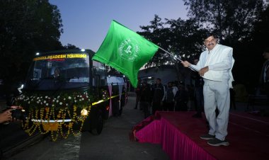 पन्ना नेशनल पार्क में CM ने 10 नई कैंटर बसों को दिखाई हरी झंडी