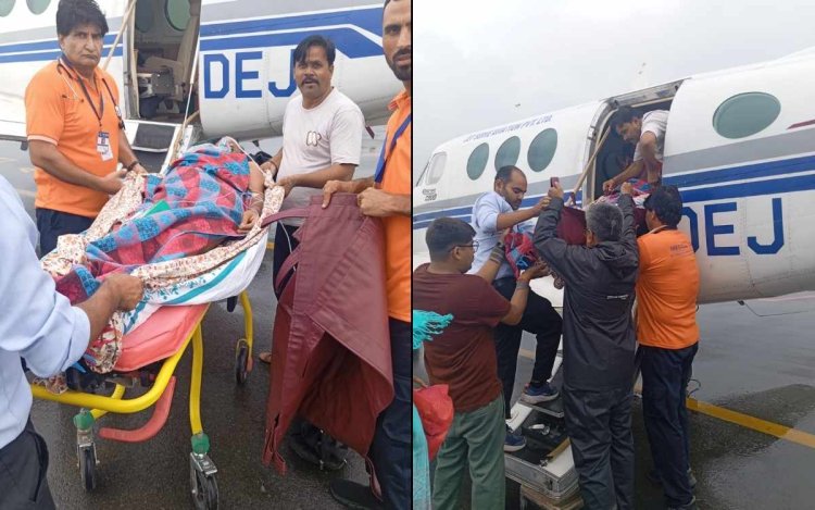 लीवर फेल्योर से जूझ रही 6 साल की मासूम को एयरलिफ्ट कर भोपाल AIIMS रेफर किया
