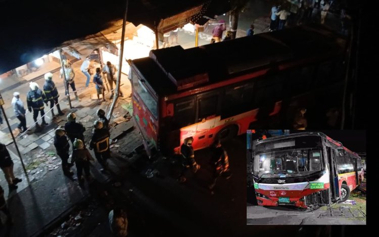 मुंबई: भांडुप में बस ने 13 लोगों को कुचला, हादसे में 4 की मौत, 9 लोग घायल