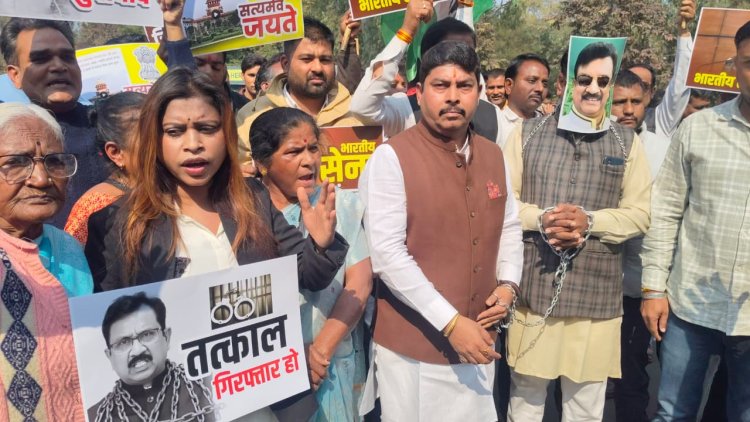 भोपाल में विजय शाह के बयान पर सियासी बवाल: सुप्रीम कोर्ट की टिप्पणी के बाद भोपाल में कांग्रेस का प्रदर्शन