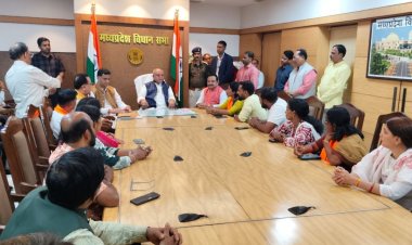 नरेंद्र सिंह तोमर ने विधानसभा का किया निरीक्षण, बजट सत्र की तैयारियों का लिया जायजा