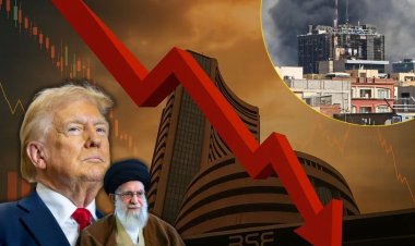 Israel Iran war से शेयर बाजार में भारी गिरावट, सेंसेक्स 2,743 अंक लुढ़का