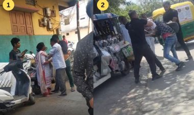 इंदौर में मारपीट के 2 वायरल वीडियो: कहीं युवक की बेरहमी से पिटाई, तो कहीं पत्नी को पति ने सड़क पर पीटा
