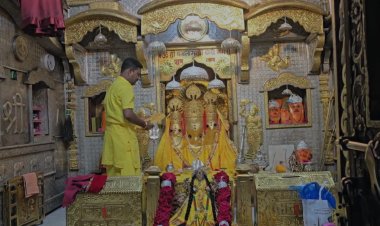 चैत्र नवरात्रि:मां बगलामुखी मंदिर में आस्था का सैलाब, सुबह से लग रही भक्तों की लंबी कतारें