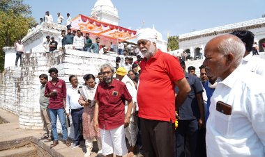 संगम घाट पर स्वच्छता अभियान, मंत्री प्रहलाद पटेल ने दिया जल संरक्षण का संदेश