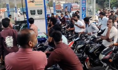 देवास में पेट्रोल को लेकर अफरा-तफरी, पंपों पर लंबी कतारें, प्रभारी मंत्री जगदीश देवड़ा ने की धैर्य रखने की अपील