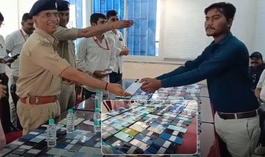 इंदौर क्राइम ब्रांच की बड़ी सफलता: 251 गुम मोबाइल बरामद, 60 लाख के फोन लौटाए गए