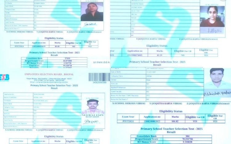 एमपी प्राथमिक शिक्षक भर्ती 2025 में स्पेशल एजुकेटर विवाद, वैध CRR नंबर अपलोड न कराने पर चयन प्रक्रिया पर उठे सवाल