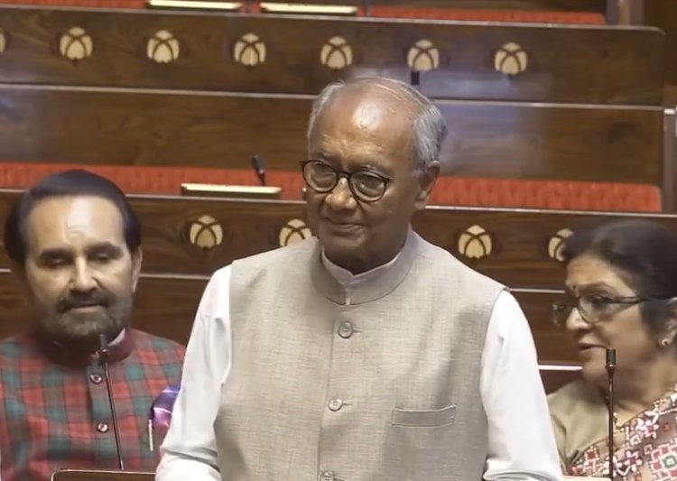 राज्यसभा में दिग्विजय सिंह का संदेश, बोले-राजनीति में अभी लंबी पारी बाकी