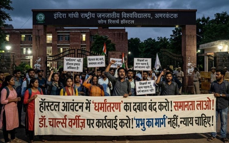 IGNTU हॉस्टल आवंटन में 'धर्मांतरण' का दबाव? छात्रों का आरोप- 'प्रभु के मार्ग' पर चलने वालों को प्राथमिकता