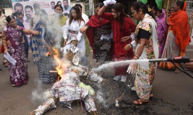 Bhopal:हिमंता बिस्वा सरमा के बयान पर बवाल,महिला कांग्रेस का विरोध प्रदर्शन