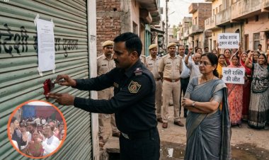 सतना: नई बस्ती में अवैध शराब दुकान सील, प्रदर्शन के बाद प्रशासन की कार्रवाई