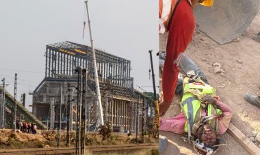 सिंगरौली में बड़ा हादसा: क्रेन का बेल्ट टूटने से स्लैब गिरा, हादसे में एक मजदूर की मौत और एक घायल