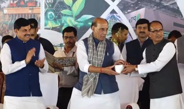 रायसेन में दिवसीय राष्ट्रीय उन्नत कृषि महोत्सव का आगाज: मंच पर एक साथ दिखे रक्षामंत्री, कृषि मंत्री और मुख्यमंत्री