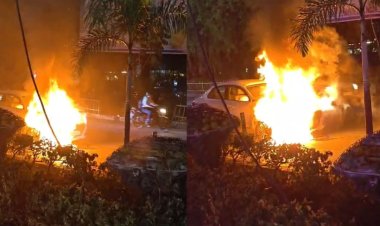 इंदौर में चलती कार में लगी आग, परिवार सुरक्षित बाहर निकला