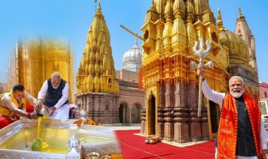 प्रधानमंत्री नरेंद्र मोदी का भव्य काशी दौरा: विश्वनाथ मंदिर में पूजा-अर्चना, त्रिशूल लहराया और 14 किमी रोड शो
