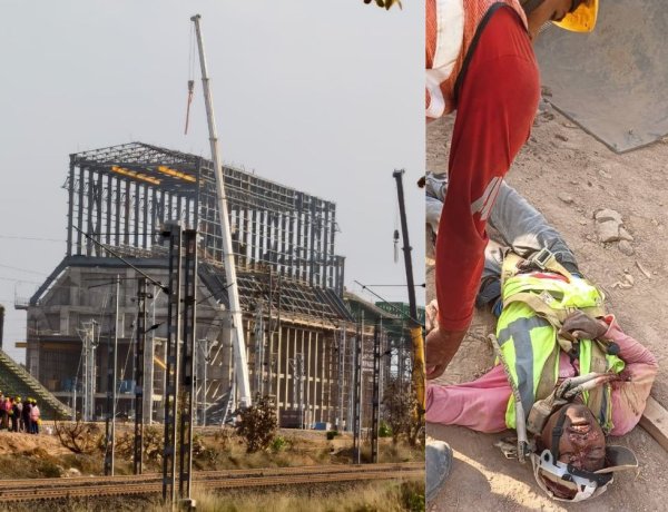 सिंगरौली में बड़ा हादसा: क्रेन का बेल्ट टूटने से स्लैब गिरा, हादसे में एक मजदूर की मौत और एक घायल