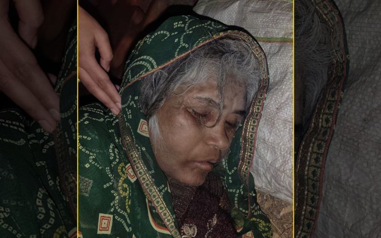 सीने में स्टेप्लर लगा कर बुजुर्ग महिला को चलती कार से फेंका, हालत गंभीर