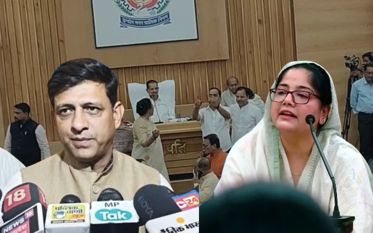वंदे मातरम को लेकर इंदौर नगर निगम में हंगामा, पार्षद रुबीना इकबाल ने कहा- एक बाप की औलाद हो तो बुलवाकर दिखाओ