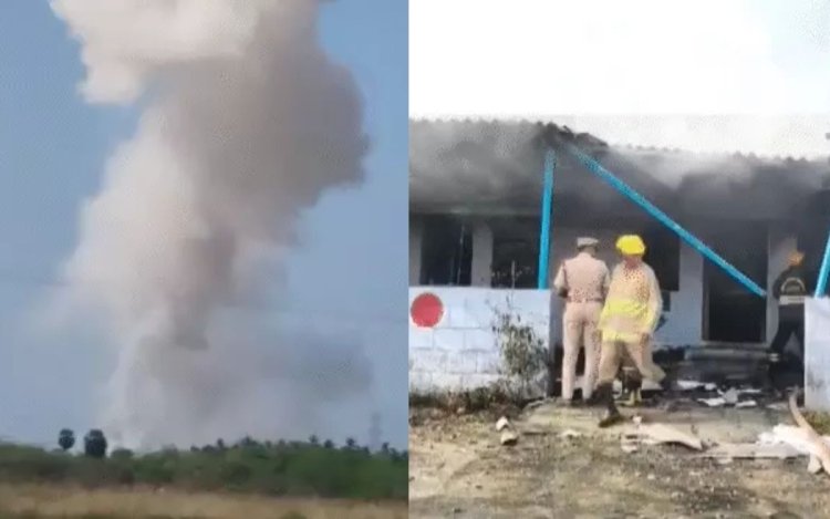 तमिलनाडु पटाखा फैक्ट्री धमाके में 18 की मौत: कई लोग मलबे में दबे, आसपास की बिल्डिंग में आई दरारें