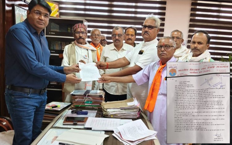 मऊगंज: गेंहू उपार्जन में अव्यवस्था और अन्य समस्याओं को लेकर भारतीय किसान संघ ने भरी हुंकार