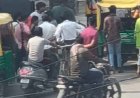ऑटो किराये को लेकर सड़क पर बवाल, महिला और चालक में मारपीट