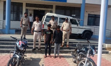वाहन चोर गिरोह: सतना पुलिस ने 2 युवकों को गिरफ्तार किया, 2 मोटरसाइकिल बरामद