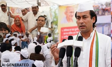 बैरसिया में कांग्रेस का जन न्याय सत्याग्रह आंदोलन, 25 घंटे के उपवास पर बैठे नेता; जयवर्धन सिंह हुए शामिल