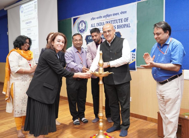 AIIMS Bhopal में इम्यूनोहीमैटोलॉजी पर राष्ट्रीय कार्यशाला, सुरक्षित रक्ताधान तकनीकों का दिया गया प्रशिक्षण