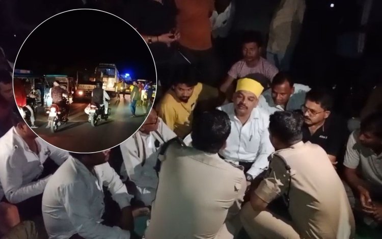 रीवा में वृद्ध की मौत के बाद बवाल, सड़क जाम से घंटों ठप रहा यातायात