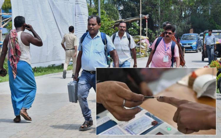 पश्चिम बंगाल के फालता में चल रही वोटिंग, 1 बजे तक 60% हुआ मतदान