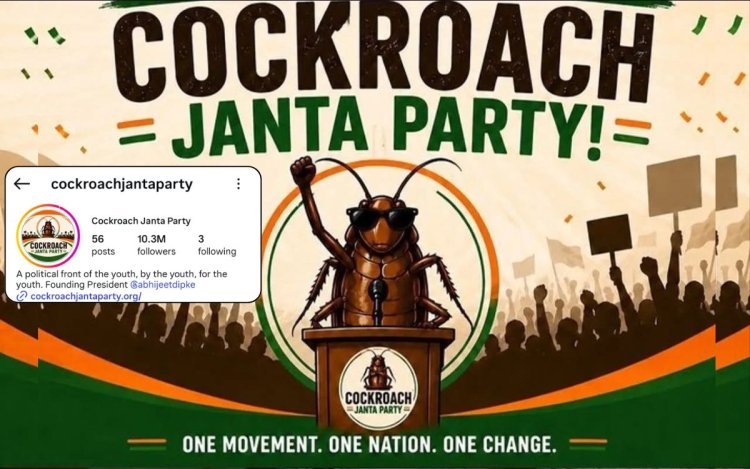 CJI के बयान के बाद वायरल हुई 'कॉकरोच जनता पार्टी', 6 दिन में इंस्टाग्राम पर 15M से ज्यादा फॉलोअर्स