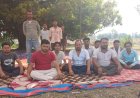 मऊगंज में किसानों का अनोखा कदम: सड़क निर्माण के विरोध में खेत में ही आमरण अनशन पर बैठे किसान