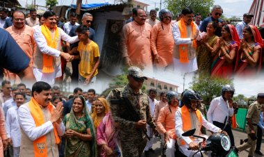 मुख्यमंत्री डॉ. मोहन यादव ई-स्कूटर से पहुंचे भीम नगर बस्ती, विकसित भारत संकल्प अभियान के तहत किया जन संवाद
