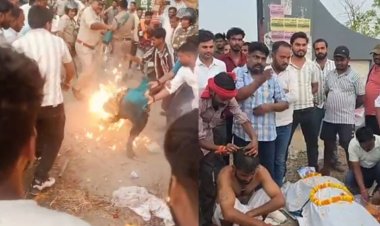 युवक कांग्रेस का प्रदर्शन: राज्यसभा नामांकन को लेकर उठा सियासी बवंडर मऊगंज की सड़कों तक पहुंचा